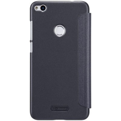 Huawei P9 Lite 2017 (P8 Lite 2017) pilkas odinis atverčiamas Nillkin Sparkle dėklas - knygutė / Priedai.lt