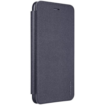 Huawei P9 Lite 2017 (P8 Lite 2017) pilkas odinis atverčiamas Nillkin Sparkle dėklas - knygutė / Priedai.lt