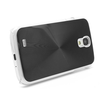 Samsung Galaxy S4 i9505 plastikinis cd stiliaus juodas dėklas (dėkliukas, nugarėlė) (Samsung Galaxy S IV i9505, i9500, i9502 dėk