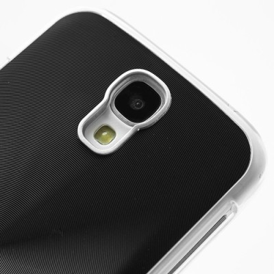 Samsung Galaxy S4 i9505 plastikinis cd stiliaus juodas dėklas (dėkliukas, nugarėlė) (Samsung Galaxy S IV i9505, i9500, i9502 dėk