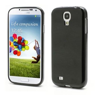 Samsung Galaxy S4 i9505 juodas silikoninis TPU dėklas (dėkliukas, nugarėlė) (Samsung Galaxy S IV i9505, i9500, i9502 dėklas) / P