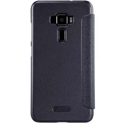 Asus Zenfone 3 5.5 (ZE552KL) pilkas odinis atverčiamas Nillkin Sparkle dėklas / Priedai.lt