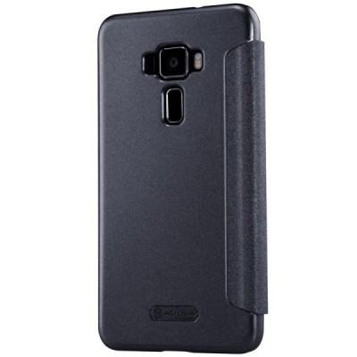 Asus Zenfone 3 5.5 (ZE552KL) pilkas odinis atverčiamas Nillkin Sparkle dėklas / Priedai.lt