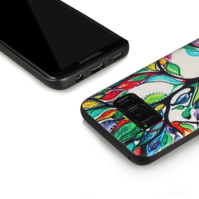 „My Colors“ Samsung Galaxy S8 (G950) krāsains cieta silikona apvalks Tree / Vacins.lv