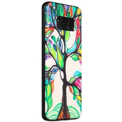„My Colors“ Samsung Galaxy S8 (G950) krāsains cieta silikona apvalks Tree / Vacins.lv