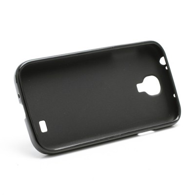 Samsung Galaxy S4 i9505 juodas silikoninis TPU dėklas (dėkliukas, nugarėlė) (Samsung Galaxy S IV i9505, i9500, i9502 dėklas) / P