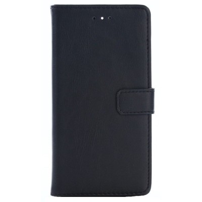 Huawei P10 atvēramais ādas melns retro maciņš (maks) / Vacins.lv