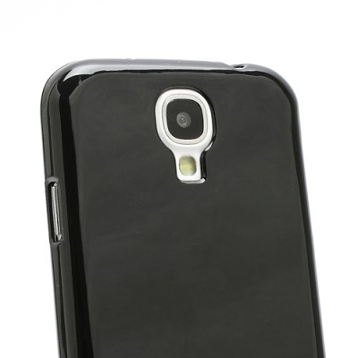 Samsung Galaxy S4 i9505 juodas silikoninis TPU dėklas (dėkliukas, nugarėlė) (Samsung Galaxy S IV i9505, i9500, i9502 dėklas) / P