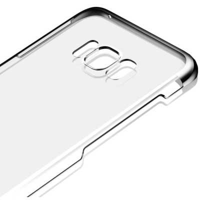 Samsung Galaxy S8 (G950) Baseus Glitter dzidrs (caurspīdīgs) pelēks plastmasas apvalks / Vacins.lv