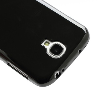 Samsung Galaxy S4 i9505 juodas silikoninis TPU dėklas (dėkliukas, nugarėlė) (Samsung Galaxy S IV i9505, i9500, i9502 dėklas) / P