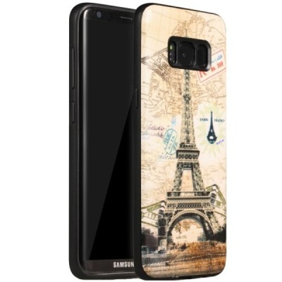 „My Colors“ Samsung Galaxy S8 (G950) spalvotas kieto silikono (TPU) dėklas - Eifelis / Priedai.lt