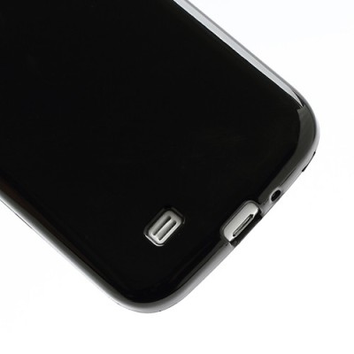 Samsung Galaxy S4 i9505 juodas silikoninis TPU dėklas (dėkliukas, nugarėlė) (Samsung Galaxy S IV i9505, i9500, i9502 dėklas) / P
