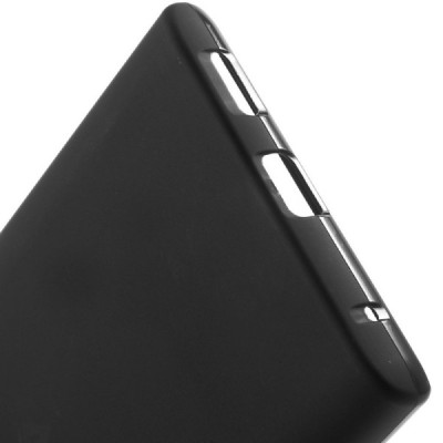 Sony Xperia L1 (G3311, G3312, G3313) cieta silikona (TPU) melns apvalks / vacins.lv