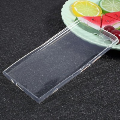 Sony Xperia XZ Premium dzidrs (caurspīdīgs) cieta silikona TPU apvalks / Vacins.lv