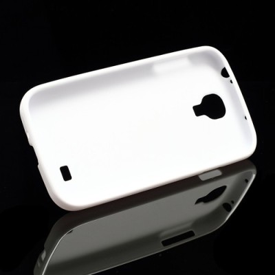 Samsung Galaxy S4 i9505 baltas silikoninis TPU dėklas (dėkliukas, nugarėlė) (Samsung Galaxy S IV i9505, i9500, i9502 dėklas) / P