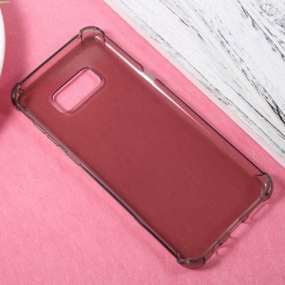 Samsung Galaxy S8 (G950) (permatomas) kieto silikono TPU ploniausias pasaulyje pilkas dėklas / Priedai.lt