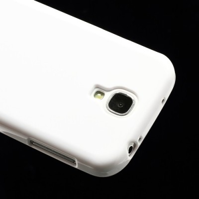 Samsung Galaxy S4 i9505 baltas silikoninis TPU dėklas (dėkliukas, nugarėlė) (Samsung Galaxy S IV i9505, i9500, i9502 dėklas) / P