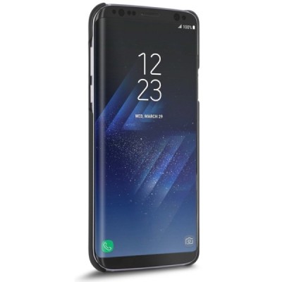 Samsung Galaxy S8 (G950) „Crafted Cover“ Juodas Vytis natūralaus medžio dėklas (šviesus medis) / Priedai.lt
