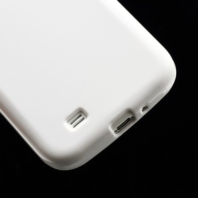 Samsung Galaxy S4 i9505 baltas silikoninis TPU dėklas (dėkliukas, nugarėlė) (Samsung Galaxy S IV i9505, i9500, i9502 dėklas) / P