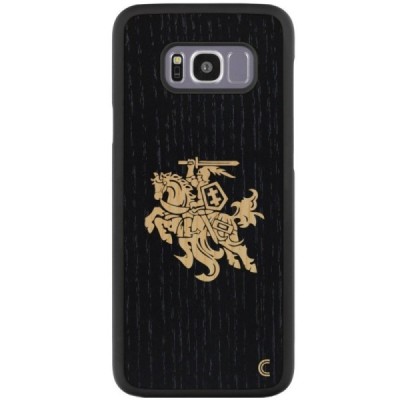 Samsung Galaxy S8+ (G955) „Crafted Cover“ Melns Vytis dabīga koka telefona apvalks / Vacins.lv