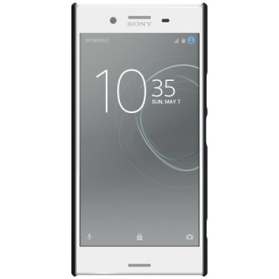 Nillkin Frosted Shield Sony Xperia XZ Premium (Xperia XZ Premium Dual) juodas plastikinis dėklas / Priedai.lt