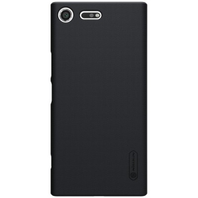 Nillkin Frosted Shield Sony Xperia XZ Premium (Xperia XZ Premium Dual) juodas plastikinis dėklas / Priedai.lt
