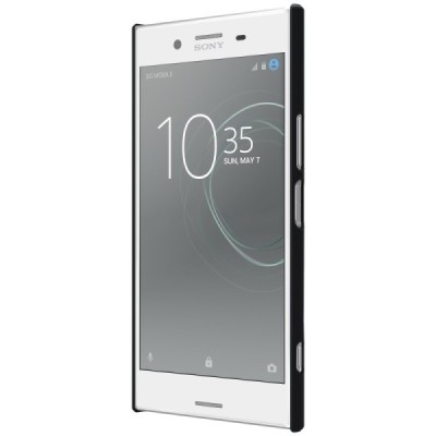 Nillkin Frosted Shield Sony Xperia XZ Premium (Xperia XZ Premium Dual) juodas plastikinis dėklas / Priedai.lt