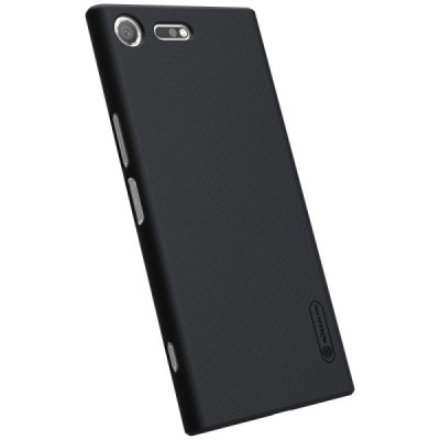 Nillkin Frosted Shield Sony Xperia XZ Premium (Xperia XZ Premium Dual) juodas plastikinis dėklas / Priedai.lt