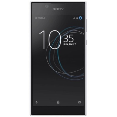 Nillkin Frosted Shield Sony Xperia L1 (G3311, G3312, G3313) baltas plastikinis dėklas + apsauginė ekrano plėvelė / Priedai.lt