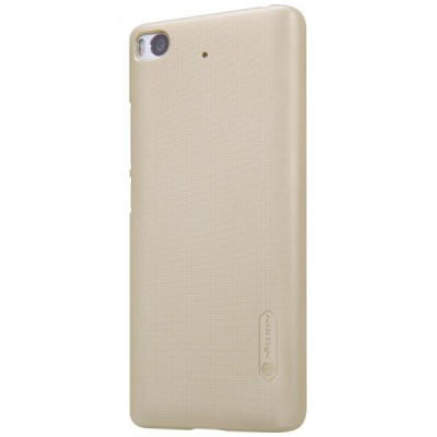 Xiaomi Mi 5S Nillkin Frosted Shield zelta plastmasas apvalks + ekrāna aizsargplēve / Vacins.lv