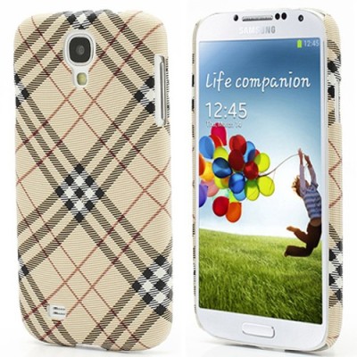 „Burberry“ stils gaiši brūns Samsung Galaxy S4 i9500, i9505, i9502 apvalks / Vacins.lv