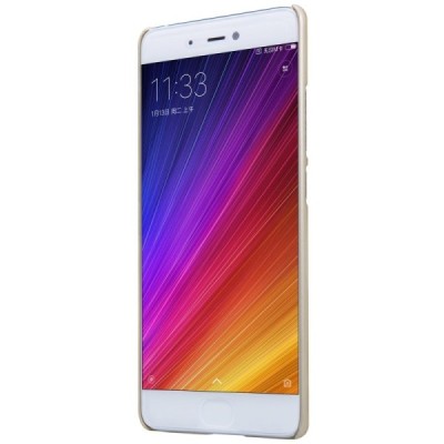 Xiaomi Mi 5S Nillkin Frosted Shield zelta plastmasas apvalks + ekrāna aizsargplēve / Vacins.lv