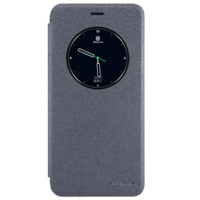 Meizu Pro 6 pilkas odinis atverčiamas Nillkin Sparkle dėklas / Priedai.lt