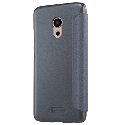 Meizu Pro 6 pilkas odinis atverčiamas Nillkin Sparkle dėklas / Priedai.lt