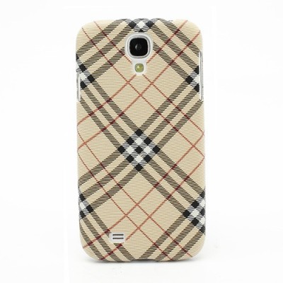 „Burberry“ stiliaus šviesiai rudas Samsung Galaxy S4 i9500, i9505, i9502 dėklas (dėkliukas, nugarėlė) / Priedai.lt