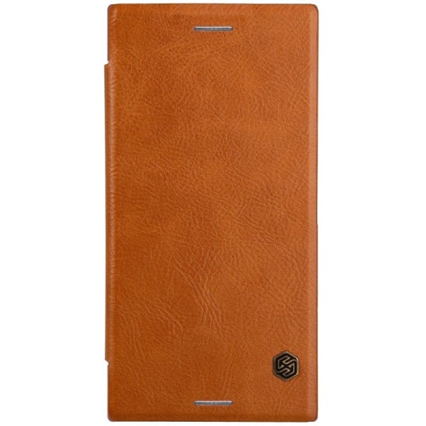 „Nillkin“ Qin atverčiamas dėklas - rudas (Xperia XZ Premium)