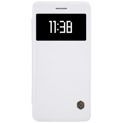 Greznais „Nillkin“ Qin sērijas ādas atvērams balts Xiaomi Mi 5S maciņš / Vacins.lv