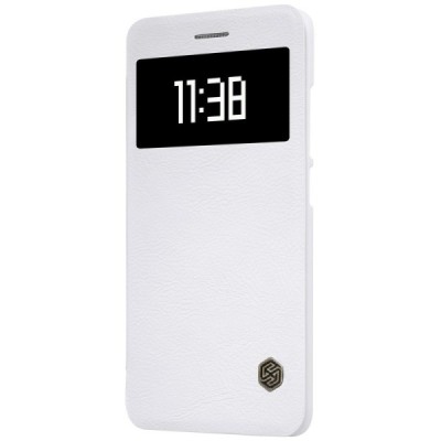 Greznais „Nillkin“ Qin sērijas ādas atvērams balts Xiaomi Mi 5S maciņš / Vacins.lv