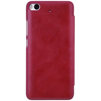 Greznais „Nillkin“ Qin sērijas ādas atvērams sarkans Xiaomi Mi 5S maciņš / Vacins.lv