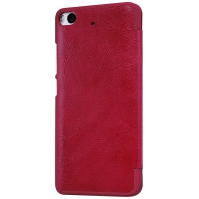 Greznais „Nillkin“ Qin sērijas ādas atvērams sarkans Xiaomi Mi 5S maciņš / Vacins.lv