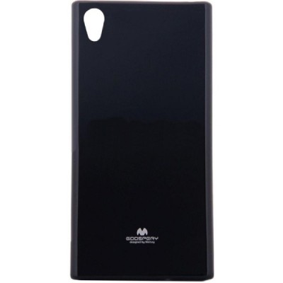 Sony Xperia XA1 Mercury juodas kieto silikono tpu dėklas - nugarėlė / Priedai.lt