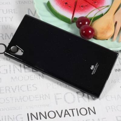 Sony Xperia XA1 Mercury juodas kieto silikono tpu dėklas - nugarėlė / Priedai.lt