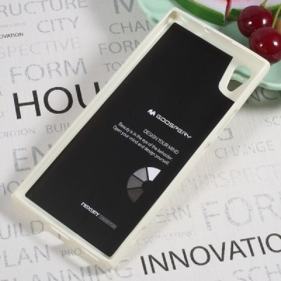 Sony Xperia XA1 Mercury balts cieta silikona (TPU) apvalks / vacins.lv