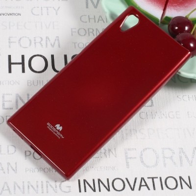 Sony Xperia XA1 Mercury sarkans cieta silikona (TPU) apvalks / vacins.lv