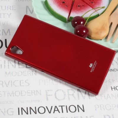 Sony Xperia XA1 Mercury sarkans cieta silikona (TPU) apvalks / vacins.lv