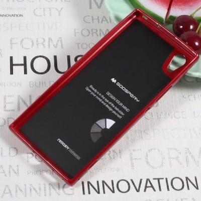 Sony Xperia XA1 Mercury sarkans cieta silikona (TPU) apvalks / vacins.lv