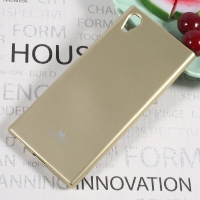 Sony Xperia XA1 Mercury zelta cieta silikona (TPU) apvalks / vacins.lv