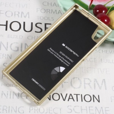 Sony Xperia XA1 Mercury auksinis kieto silikono tpu dėklas - nugarėlė / Priedai.lt