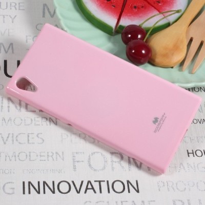 Sony Xperia XA1 Mercury gaiši rozs cieta silikona (TPU) apvalks / vacins.lv