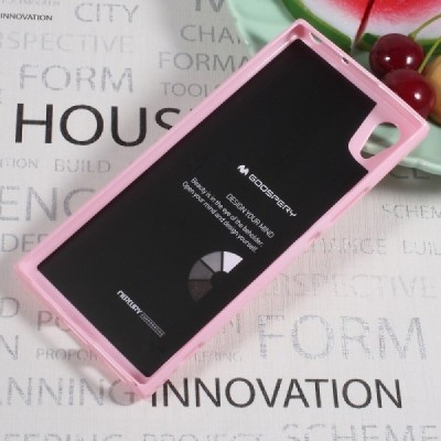 Sony Xperia XA1 Mercury gaiši rozs cieta silikona (TPU) apvalks / vacins.lv